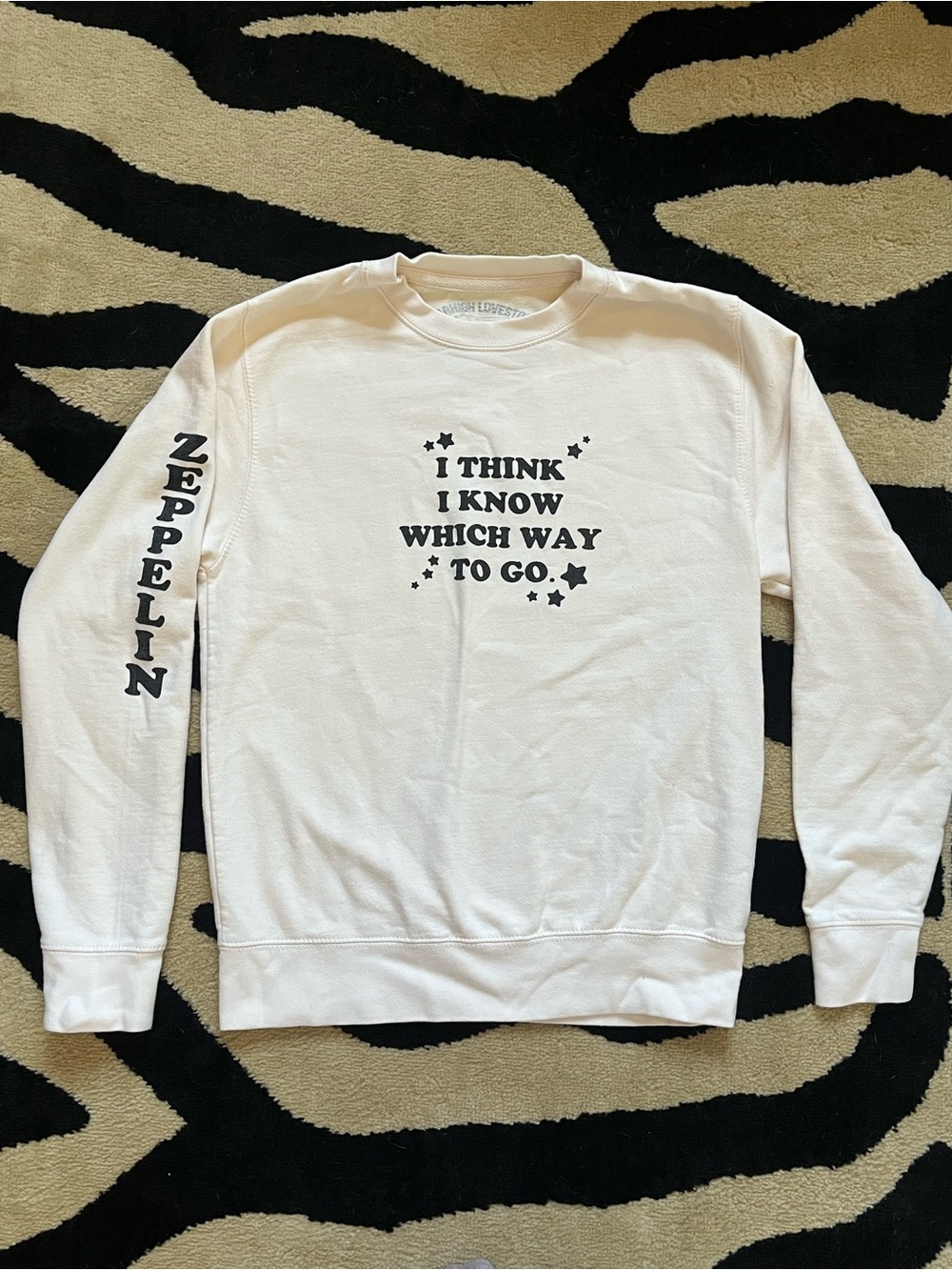 Led Zeppelin 'I Think I Know Which Way To Go' Crewneck